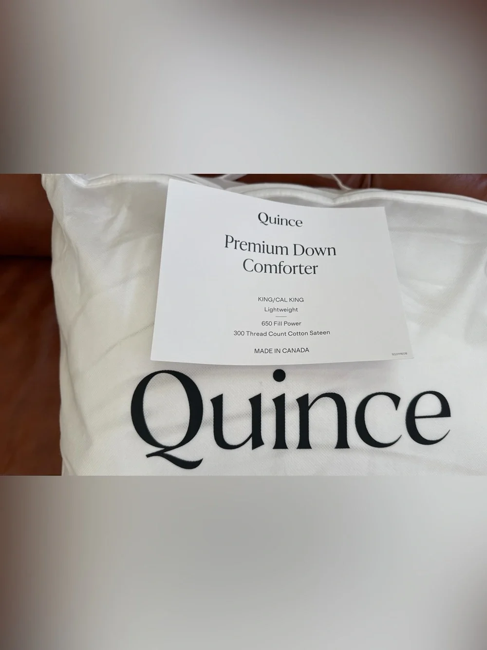 NWB Quince Lightweight Premium Down Duvet Insert